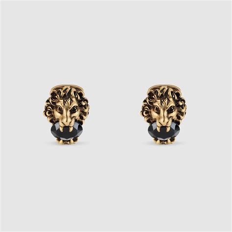 gucci chain lion|gucci lion cufflinks.